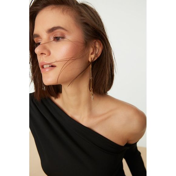 NWT Trendyol Women Middle Knit Bodysuit - Picture 6 of 9